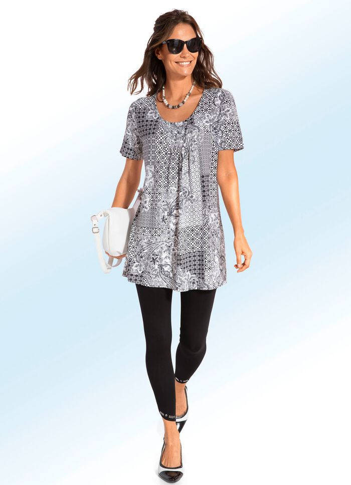 L&aring;ng topp med veck i 3 f&auml;rger 