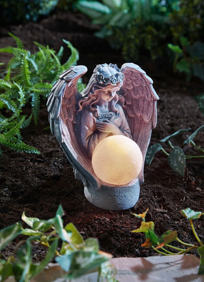 &Auml;ngel med LED-kula 