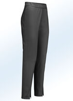 Byxor med trendiga benslitsar SVART