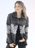 Kofta i stickad blandning 