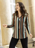 Skjorta med fast knytband 