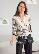 Blus med skjortkrage 