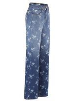 Jeans med snygg f&auml;rg&ouml;verg&aring;ng 