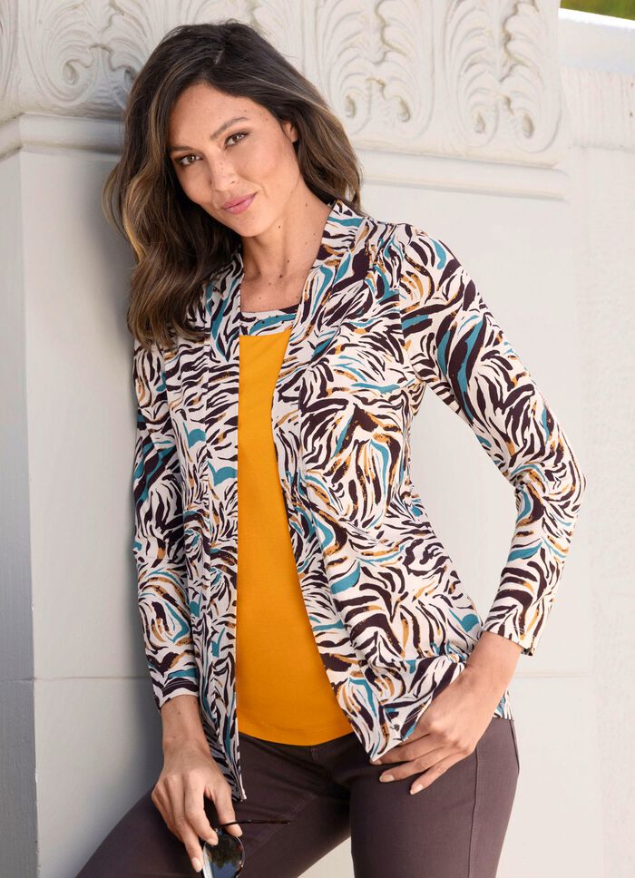 Skjorta i jacka-look 