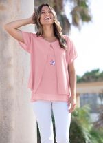 Tunika med dekorativt motivtryck 