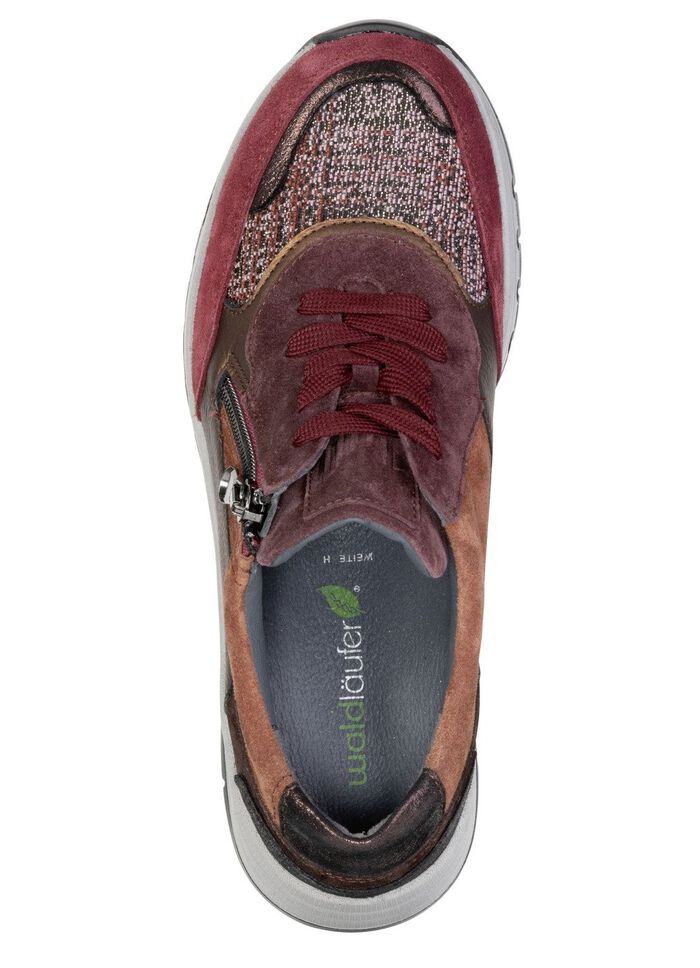 Waldl&auml;ufer, bekv&auml;ma damsneakers, bredd H, med uttagbar fotb&auml;dd 