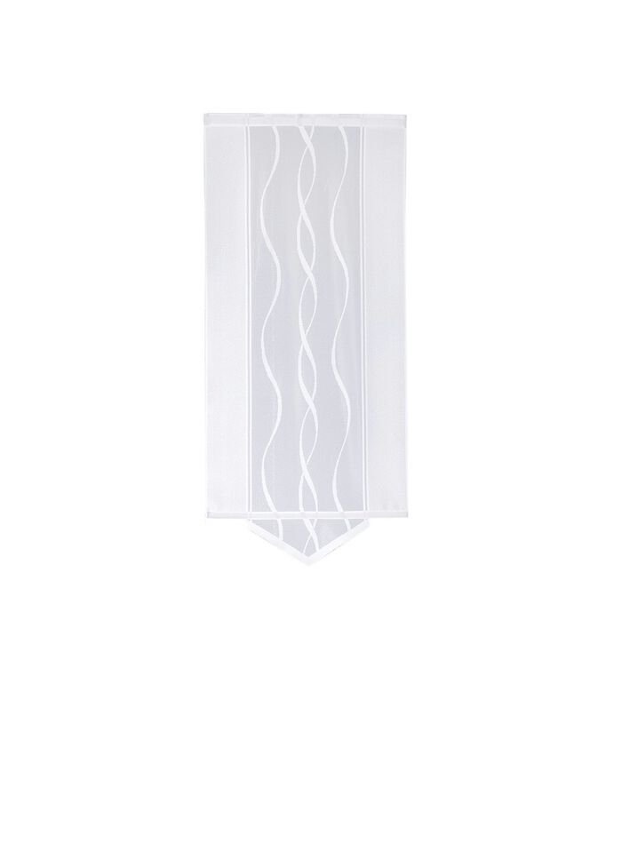 Skjutgardin med en subtil v&aring;gdesign VIT