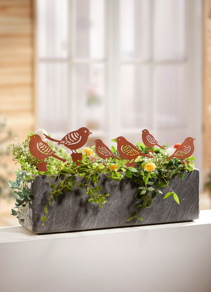 Tr&auml;dg&aring;rdsp&aring;lar "F&aring;glar", 6 st 