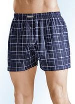 Boxershorts i fyrpack med gylf, rutig 