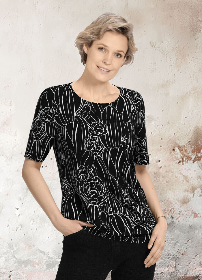 Skjorta med all-over tryck 