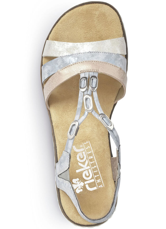 Rieker-sandal med metallsmycken, 