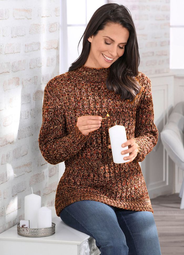 Tr&ouml;ja i en utarbetad melangelook 