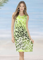 Laurina klänning med heltäckande tryck, ärmlös 