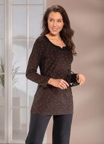 Skjorta med sofistikerad halsringning 