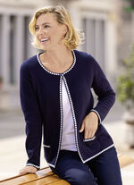 Cardigan med fin struktur, 