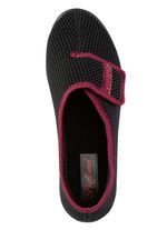 Kardborresko med vacker b&aring;rd SVART-BORDEAUX