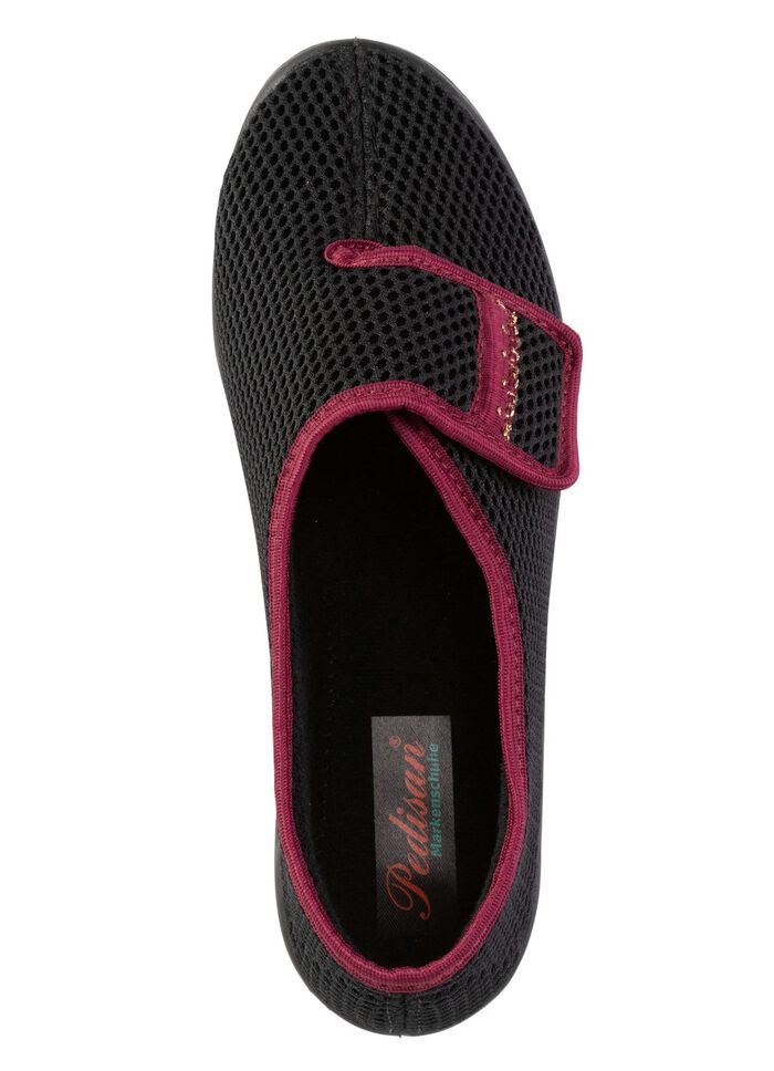 Kardborresko med vacker b&aring;rd SVART-BORDEAUX