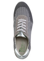 ELENA EDEN sn&ouml;rsko med l&auml;derkanter SVART-VIT-TAUPE