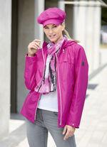 Funktionsjacka med fast huva MAGENTA