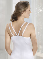 Tvåpack skjortor med dubbla remmar 1X WEISS, 1X SCHWARZ