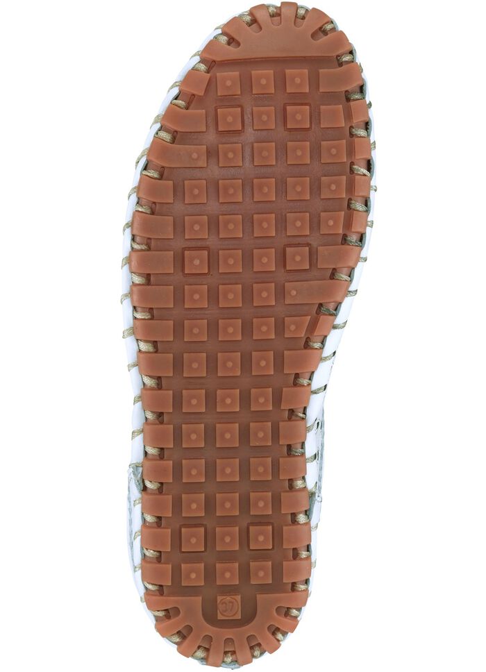 Slip-in-skor fr&aring;n Gemini med luftig perforering VIT