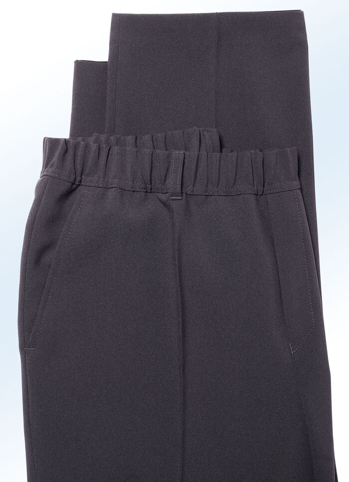 Slip-on byxor från “Klaus Models” i 4 färger MÖRKGRÅ