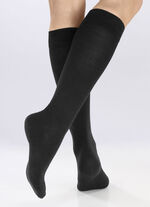 Tre paket kn&auml;strumpor med st&ouml;d 2X MARINBL&Aring;, 1X SVART