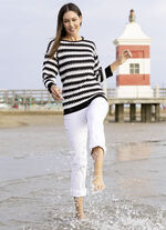 Pullover med sicksackdesign 