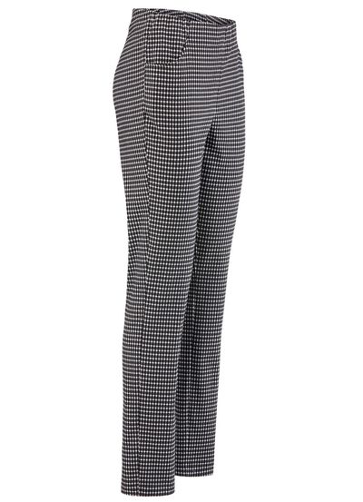 Byxor med trendigt hundtandsm&ouml;nster 