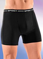 Paket med fyra byxor gjorda av fin jersey, enf&auml;rgad 