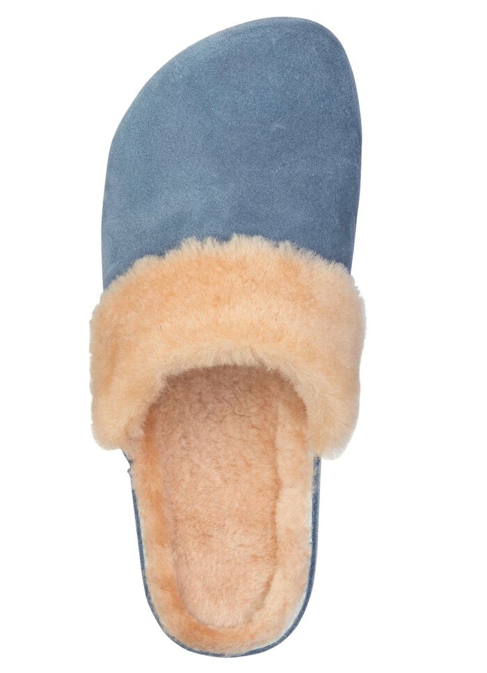 Mubb, varma damtofflor, bredd H, med lammskinn JEANS