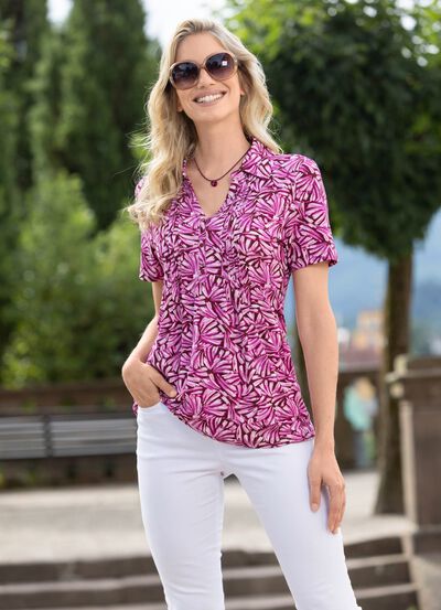 Kort&auml;rmad skjorttunika 