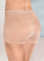 Fyrapack byxor med diskret gl&auml;nsande res&aring;r i midjan 