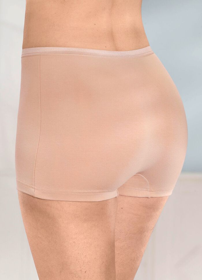 Fyrapack byxor med diskret gl&auml;nsande res&aring;r i midjan 