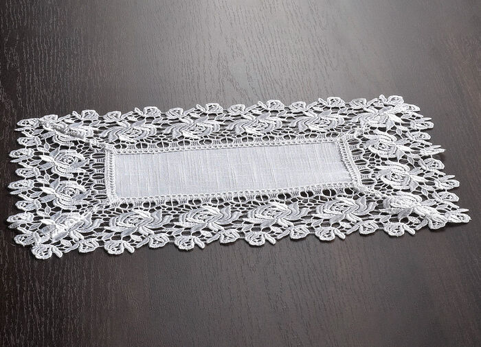 Bords- och rumsdekoration med spetsbård MOUSSERANDE VIN