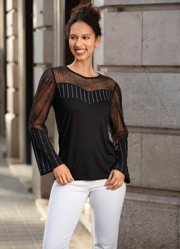 Skjorttunika med nitdekoration 