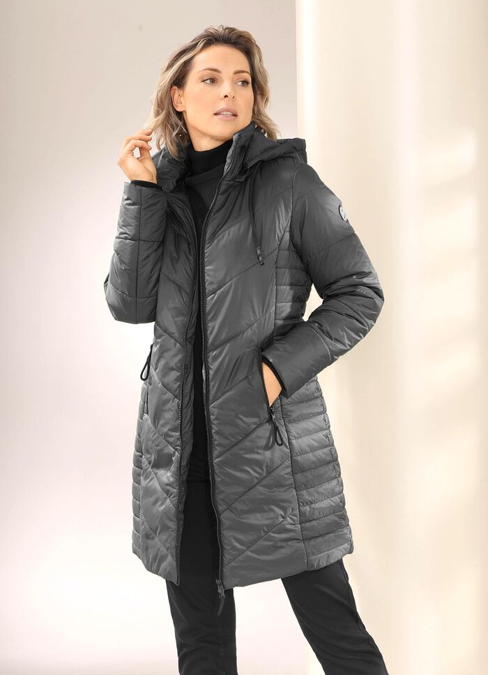 Kort kappa med 2-v&auml;gs dragkedja 