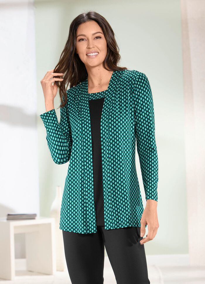 Skjorta i 2-i-1-look 