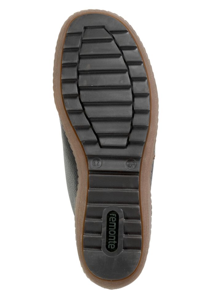 Remonte-st&ouml;vel med vadderad skaftkant SVART