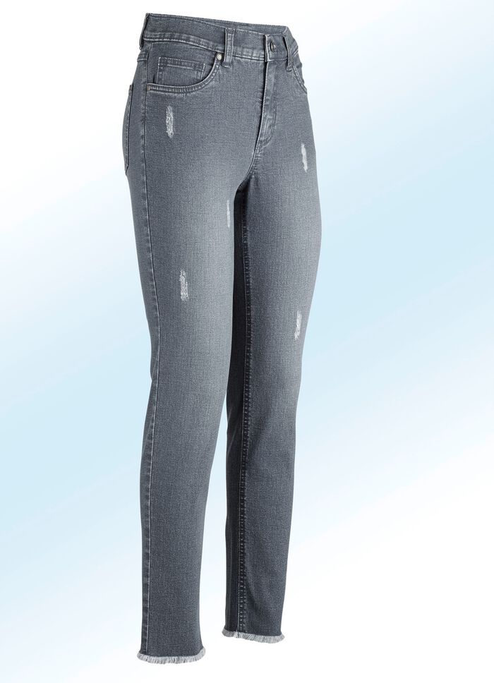 Ankel&aring;nga jeans i 5-fickmodell 