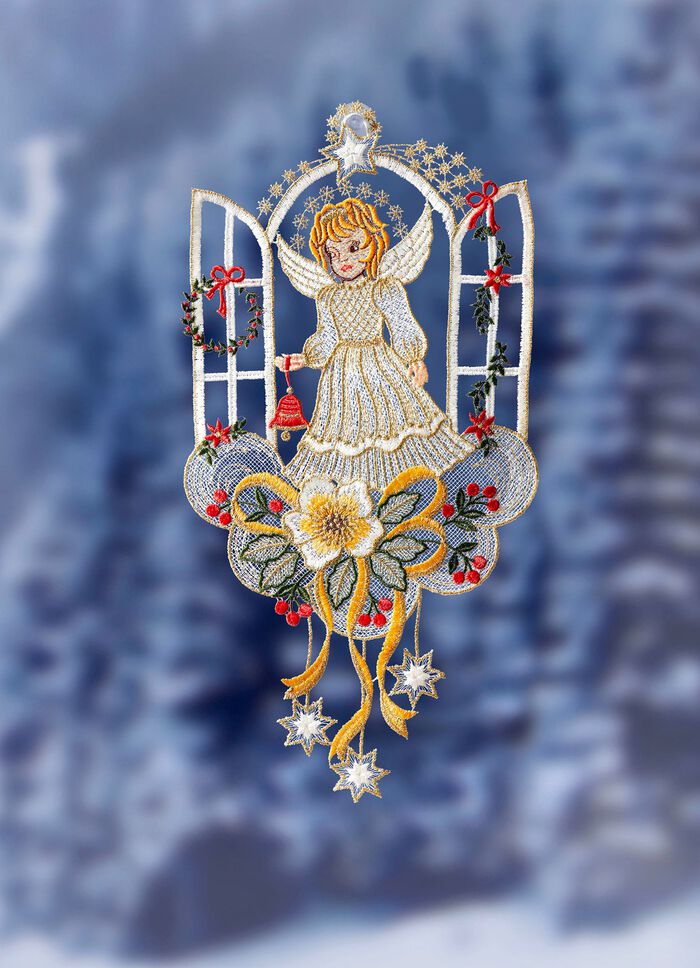 F&ouml;nsterbild&auml;ngel av &auml;kta Plauen-spets 