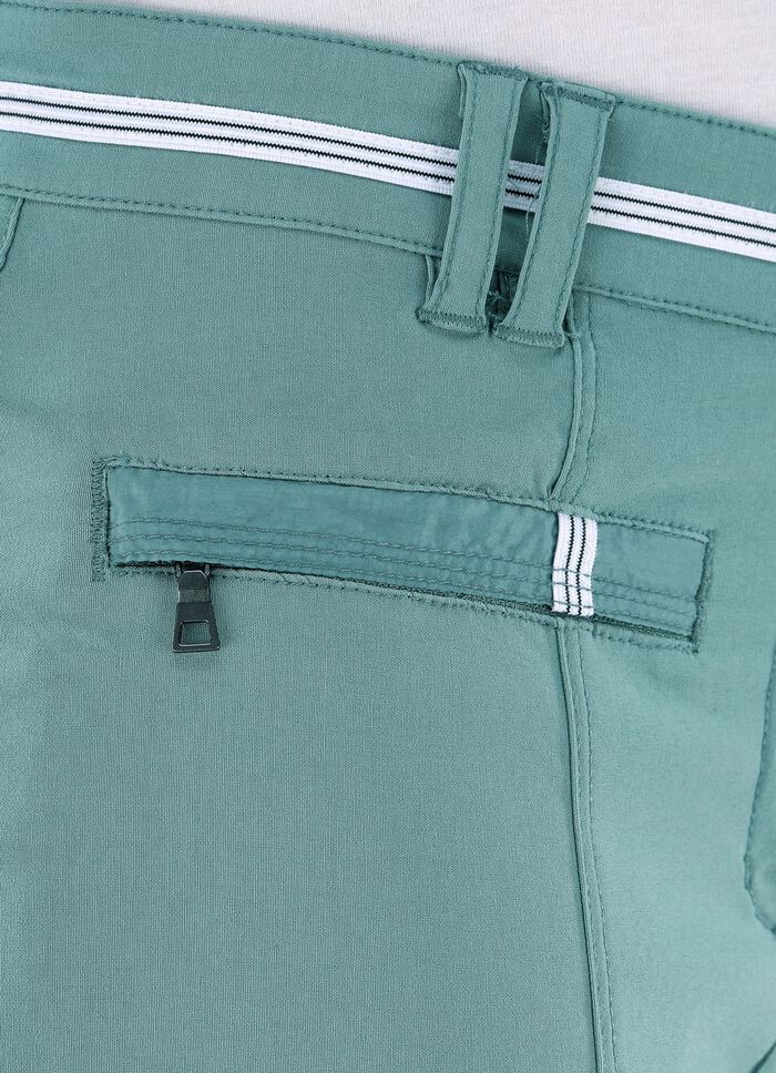 7/8-l&aring;nga byxor med kontrastf&auml;rgat dekorband 