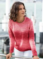 Gradienttröja RED-CORAL-ECRU