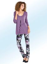 Mjuka, flytande byxor med blomm&ouml;nster 