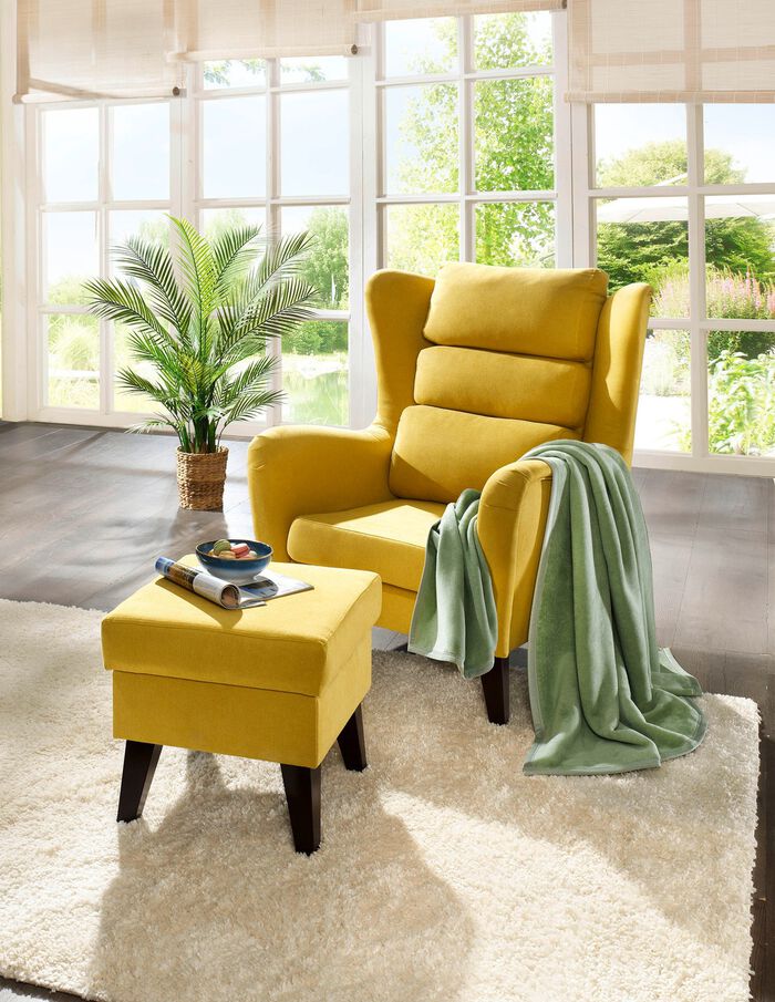 Sovt&auml;cke med velourkant GR&Ouml;N