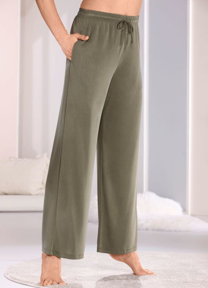 L&aring;nga Laurina loungebyxor med dragsko och fickor 