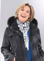 Halsduk med paisley- och hj&auml;rtmotiv 