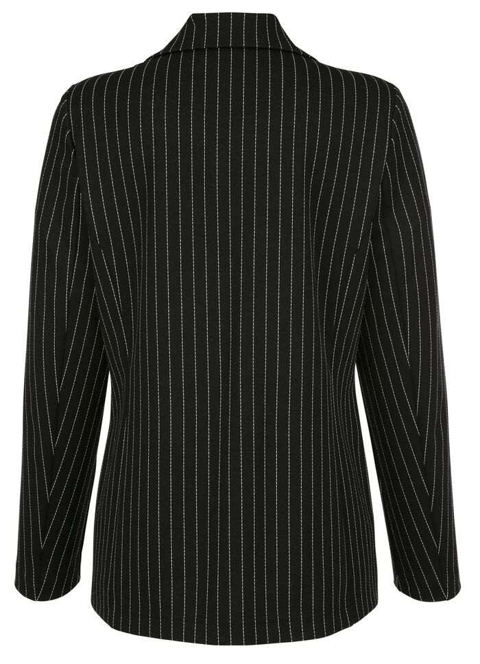 kavaj med randig design 