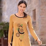 L&aring;ng skjorta med motivtryck i 2 f&auml;rger 