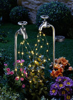 Solvattenkran, set om 2, tillverkad av massivt järn 